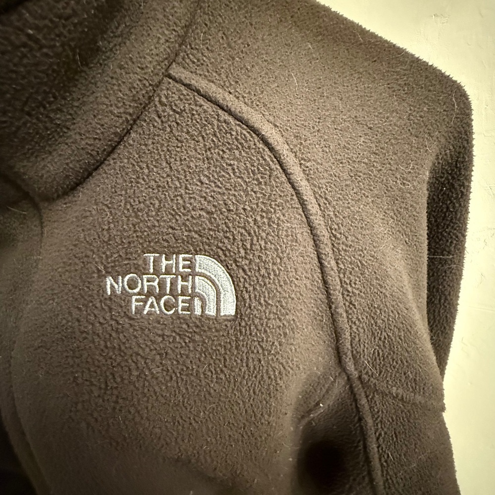 Chocolate brown Northface ladies fleece Medium